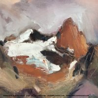 Expressive Glacier Study by Lisa Flynn